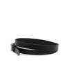 DakS Black Dd Silver Buckle Leather Women S Belt