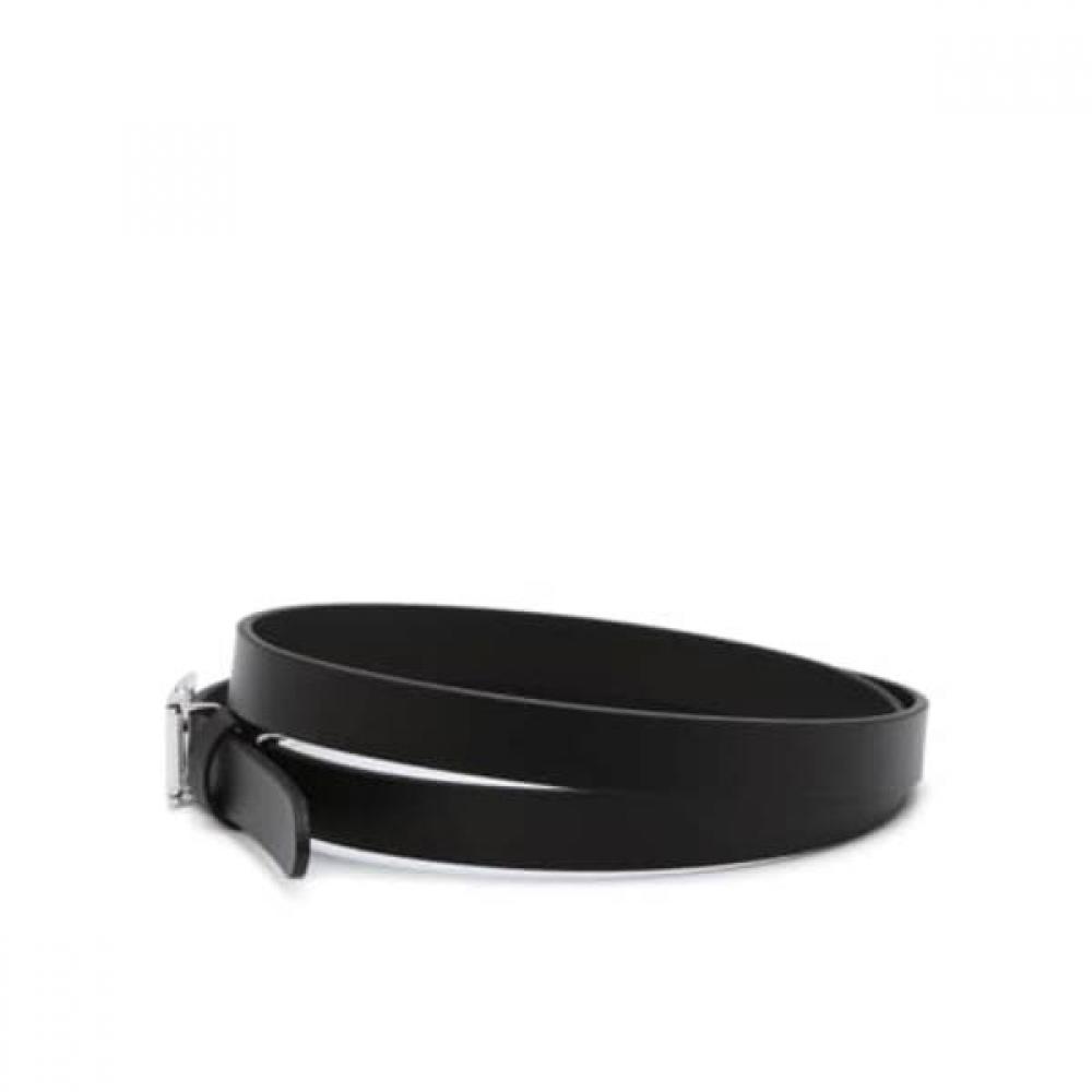 DakS Black Dd Silver Buckle Leather Women S Belt