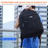 Men's Fashion Double Shoulder Bag Multifunctional Waterproof Laptop Backpack Business Shoulders Bag Black Outdoor Travel Bag