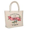 Beach Bag - PLANETEE - Affairs of a Hell of an Axelle - Printed Cotton Made In France - Large Capacity - Strong Handles