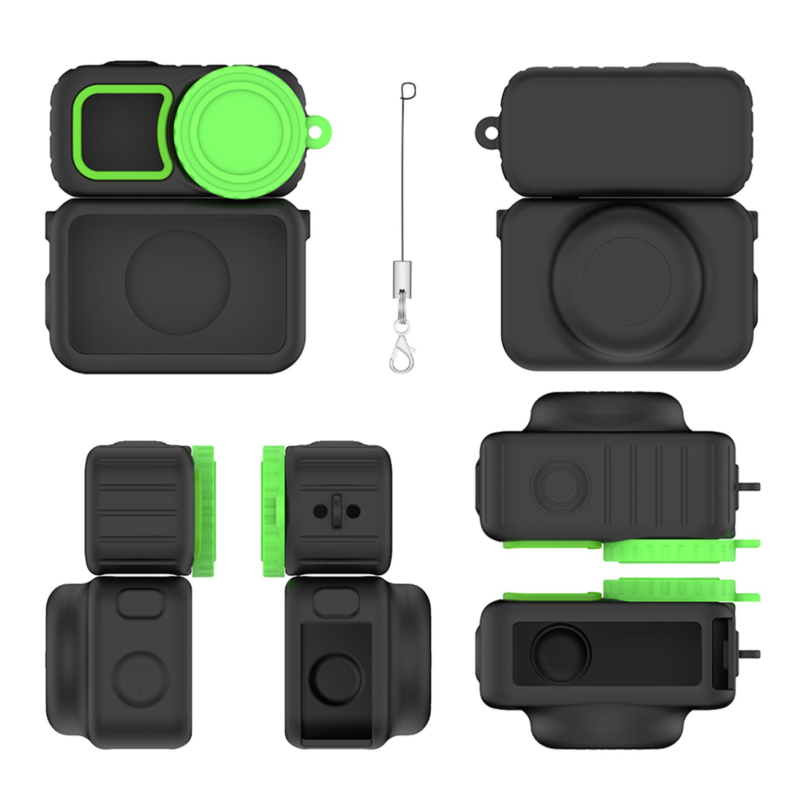 

1/2Pcs Silicone Protective Case with Lanyard for DJI Osmo Nano Shockproof Shell Cover with Lens Cap Sports Camera Accessories