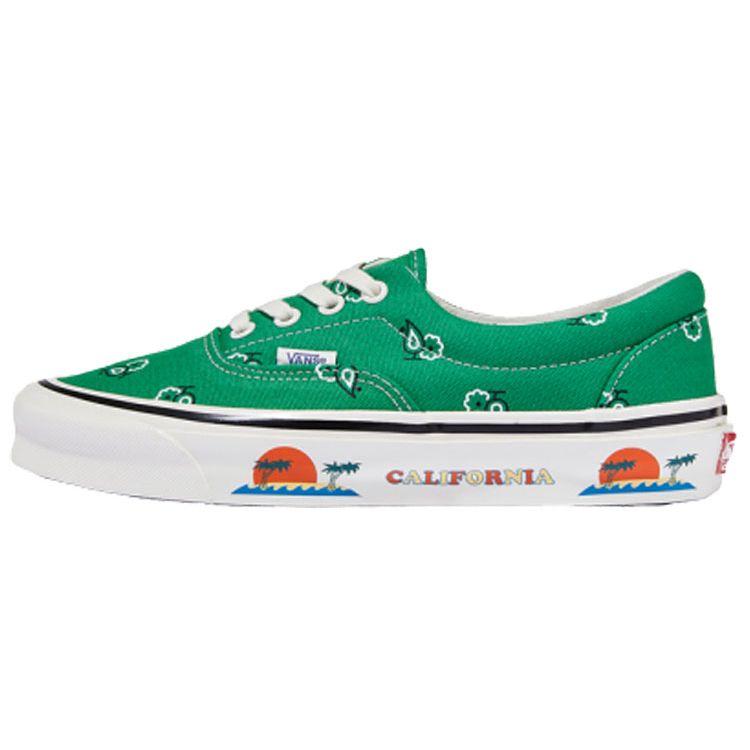 

Vans OG Era LX Paisley — кроссовки унисекс Fern Green, белые VN0A4BVAXE4