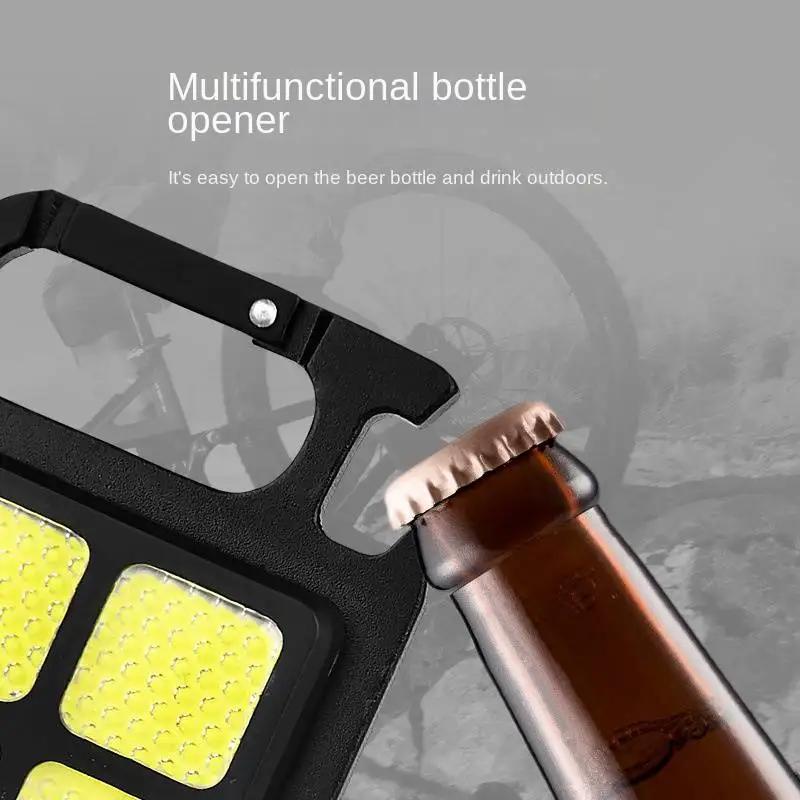 COB Flashlight LED Mini Protable Keychain Lamp High Bright Multifunctional Camping Lamp Outdoor Camping Torch Fishing Work Light