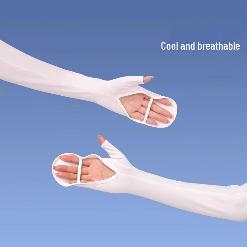 Miling Women s Ice Silk Sun Protection Arm Sleeves One Size