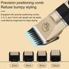 Professional Rechargeable Pet Shaver Kit Ceramic Blade Low Noise Dog Cat Hair Trimmer With 4 Limit Combs
