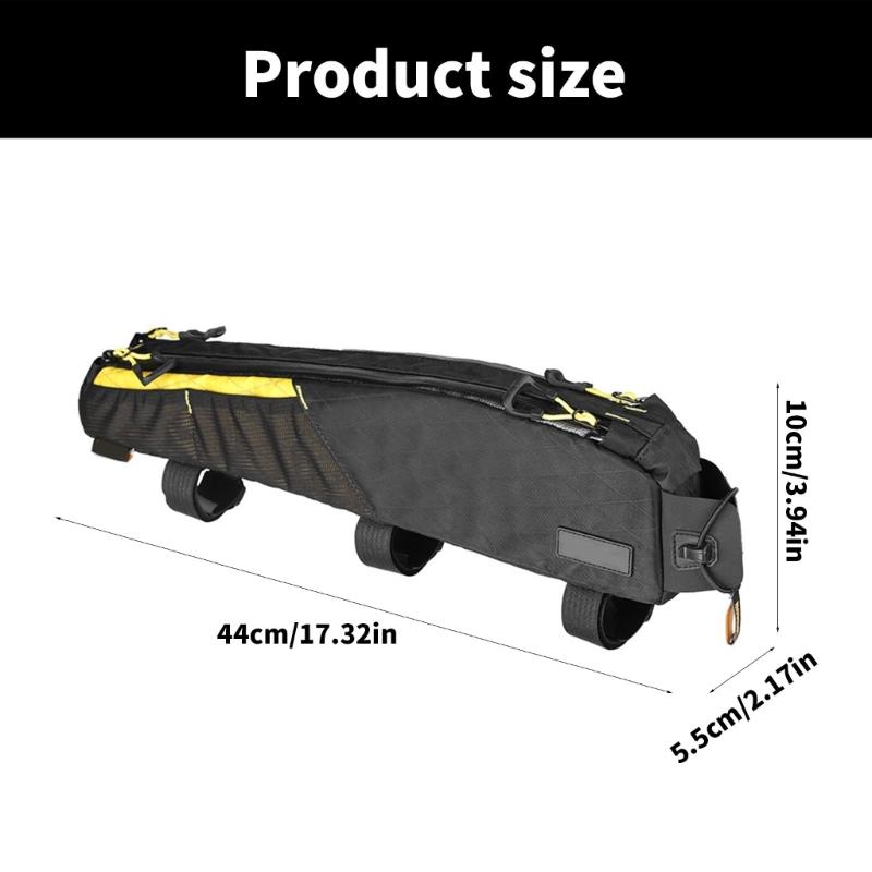 Bicycles Frame Bag Storage Pouches Bikes Front Top Tube Bag Cyclings Bicycles Triangular Bag for Mountain Bikes Enduring
