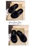 New 2024 Korean Style Plus Size Women's Thick Sole Fur Flip Flops for Outdoor Fashion.