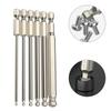 6pcs Ball End Head Hex Screwdriver Bit Metric 100mm Long Magnetic Driver H2.5-H8