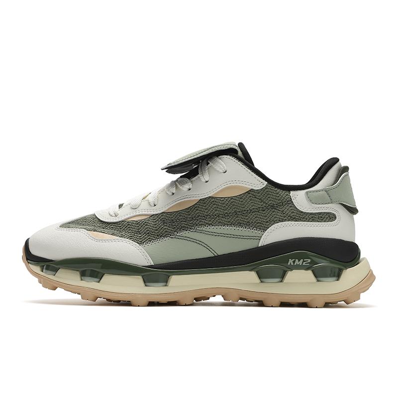 New FILA KM2 Low Top Casual Shoes Men's Gray Green F12M513102FPC