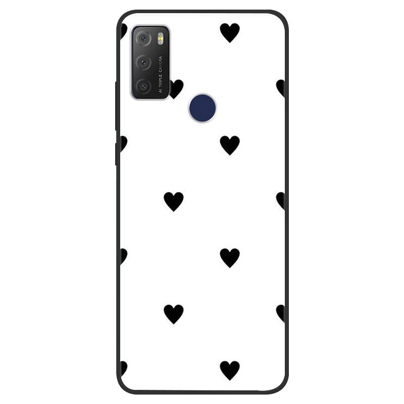 For TCL 20Y Case Girl Cat Flower Soft Silicone Back Wolf Shell for TCL 20E 6125F Fundas Phone Cover For TCL20Y 6156D 20 E Coque