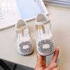 Girl Princess Dress Sandals Summer Rhinestone Buckle Children Princess Shoes Fashion Causal Kids Wedding Party Sandals Versatile