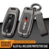 BYRJ7 Car TPU Zinc Alloy Key Case Bag For Mercedes Benz AMG A35 Logo Car Key Chain Car Metal Key Shell Interior Decoration Accessories