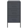 Nightstand Anthracite 36 X 39 X 68 Cm Steel