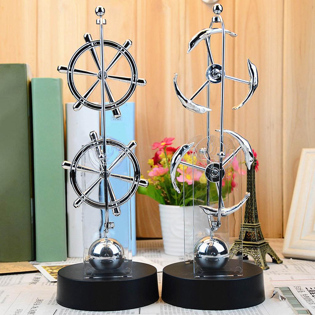 Large Electromagnetic Swinging Pendulum Physics Experiment Tool and Artistic Decoration Balance Pendulum Balls