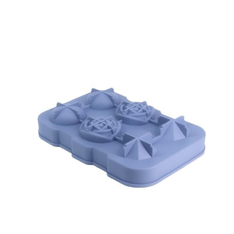Silicone Ice Cube Mold Set: Long Strip, 6 Squares, 6 Balls, 15 Grids, 37 Grids, Skull Shapes with Lid.