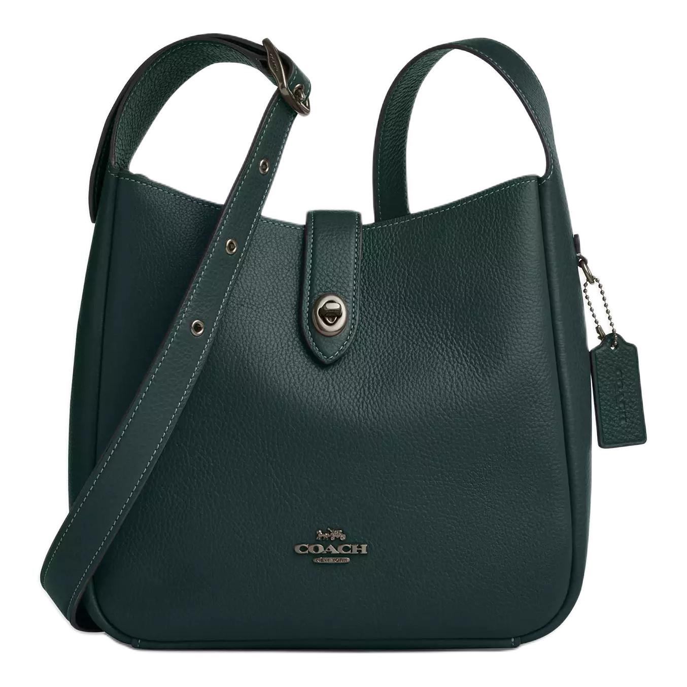 

Coach Hadley 24 Logo Design Leather Shoulder Bag Medium Women Shoulder Bag Dark-Teal CW002-QBCEH Basic Set (Bag+Dust Bag)