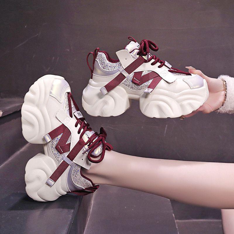 Stylish Women's Dad Shoes: Popular, Thick-Soled, Versatile, Height-Boosting, Casual Sneakers