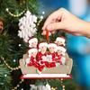 Christmas Tree Family Ornament Hanging Pendant Reindeer DIY Name Card For Holiday Decor Xmas Tree Pendant Crafts Gifts