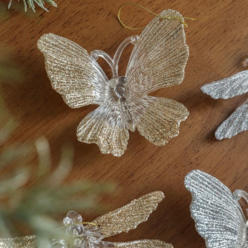 Gold Silver Christmas Tree Hanging Ornaments Christmas Ornaments  Christmas Navidad Gift