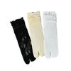 Two-toe Thin Style Stockings - White Ballet-style Retro Elegant Calf Socks - Breathable Thin Style with Openwork Design - Layered Stockings for Women