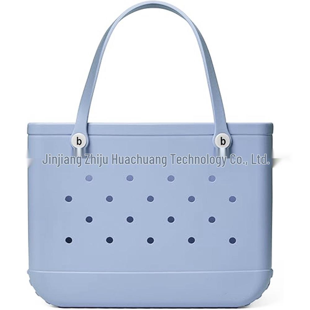 

Eva Beach Bag: Lightweight, Customizable, Fashionable, Large-Capacity Women s Handbag, DIY Shoulder Bag, European & American Style. 280x110x210mm