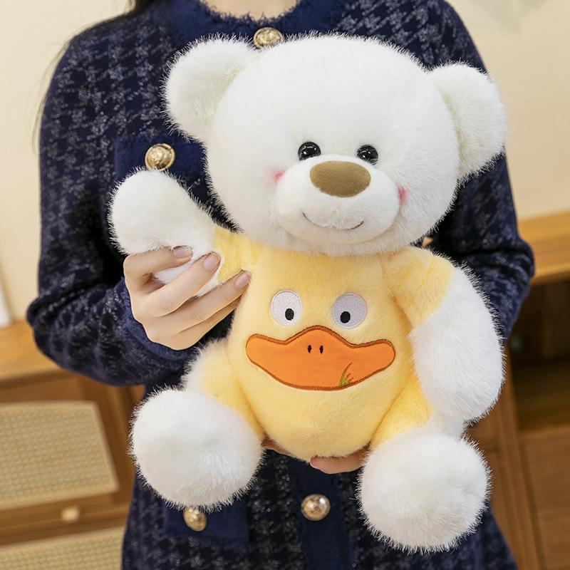 Internetová celebrita roztomilá transformační medvědí panenka zelená žába kapybara panenka plyšová hračka dětský polštář hadrová panenka dárek