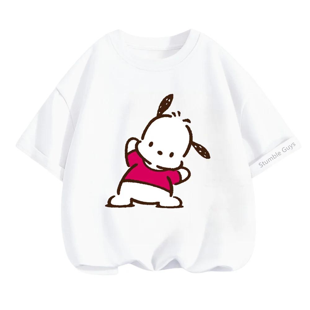 Children's Casual T-Shirt Summer Sanrio Cartoon Short Sleeve Boys' and Girls' Clothing