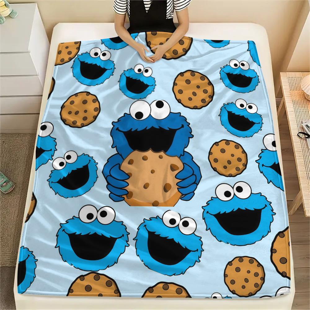 Sesame Street Flannel Blanket, High quality Comfortable for All Seasons, Home Decor, Warmth and Comfort