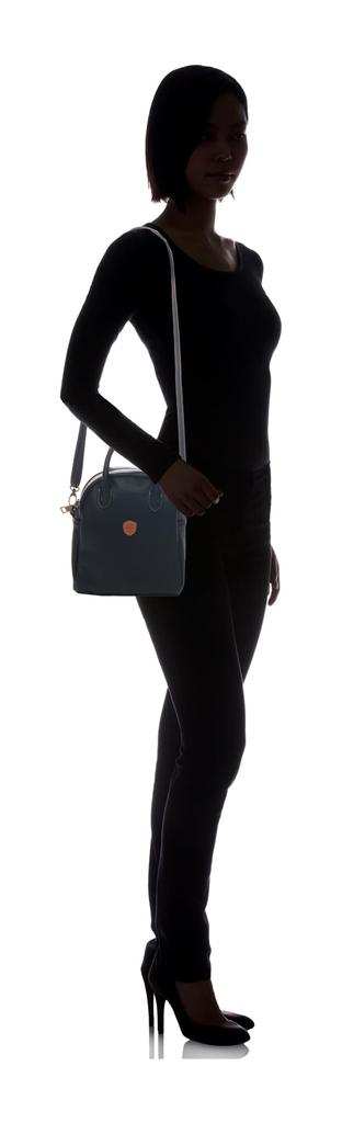 Chiemi Sacs Handtasche, Mini Boston Tasche, Umhängetasche, 2-Wege, Schlicht, Natürlich, Schwarz, 2402-6251