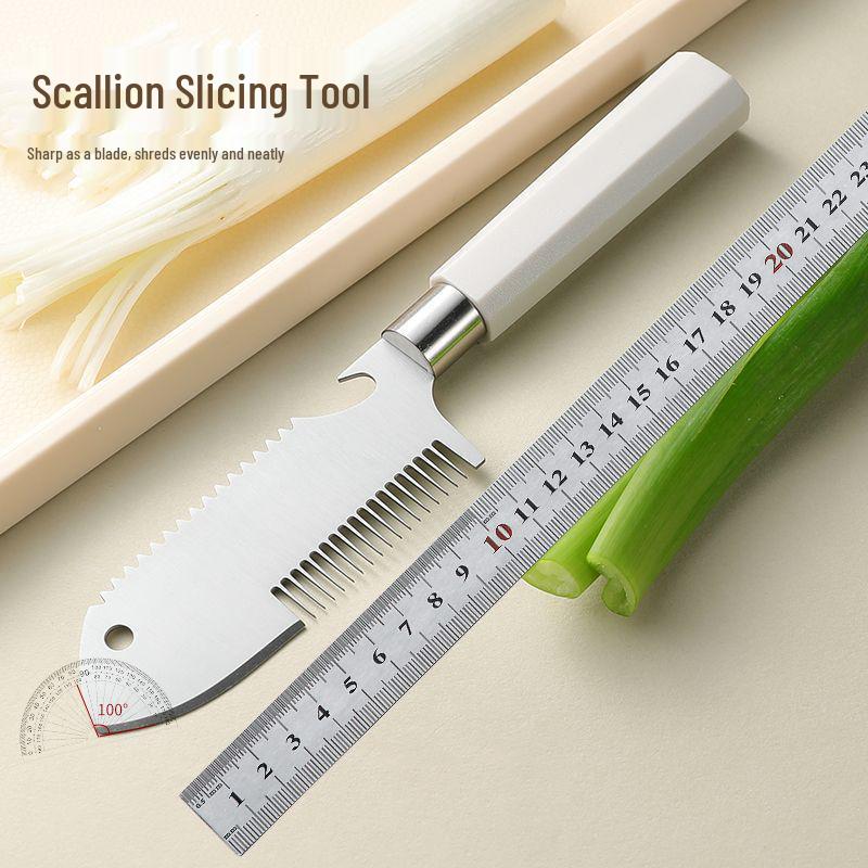 Stainless Steel Multi-Functional Scallion Slicer and Grater Kitchen Tool
