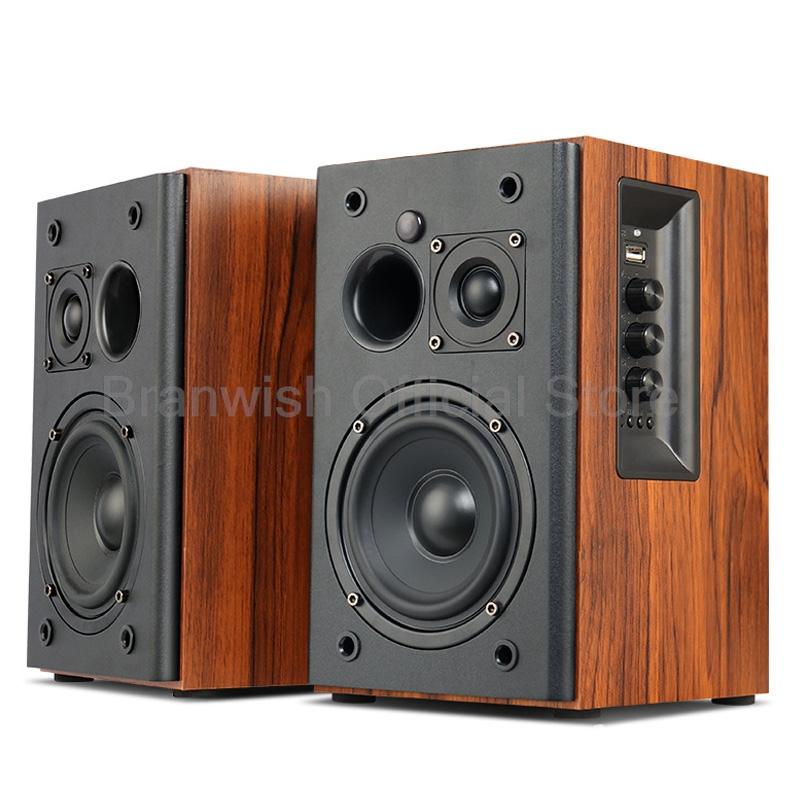30W*2 4 Inch Bookshelf Speaker 2-Way Active Speaker 5.0 Bluetooth 6ohm HiFi Fever Monitor Audio Tweeter Home theater Sound Box