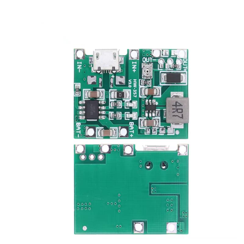 Lithium Li-ion 18650 3.7V 4.2V Battery Charger Board DC-DC Step Up Boost Module TP4056 + MT3608 DIY Kit Parts