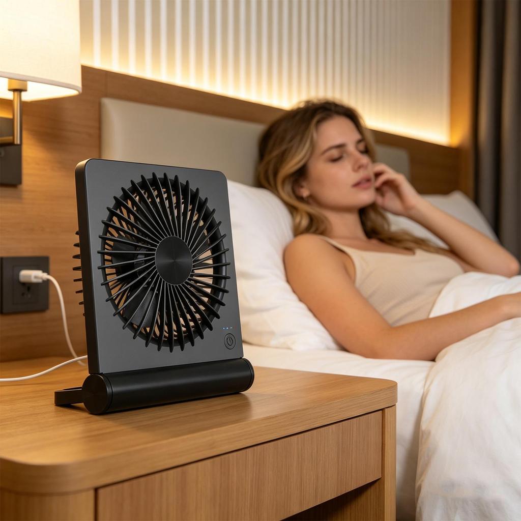 Desk Fan USB Rechargeable 220 Tilt 3 Speeds Adjustable Portable Travel Fan For Home Office Bedroom Dorm Nap Indoor Table Desktop
