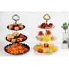 3 Tier Plastic Cake Stand Afternoon Tea Cake Stand Wedding Cake Plates Party Tableware Cake Shop Three Layer Cake Rack