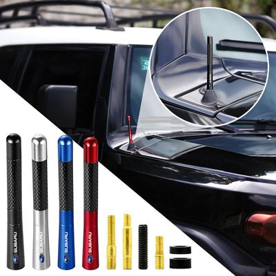 12cm Auto Feine Kohlefaser Kurze Antenne Radio Autozubehör Für XV BRZ WRX STI Forester Ascent Impreza Legacy Outback Levorg