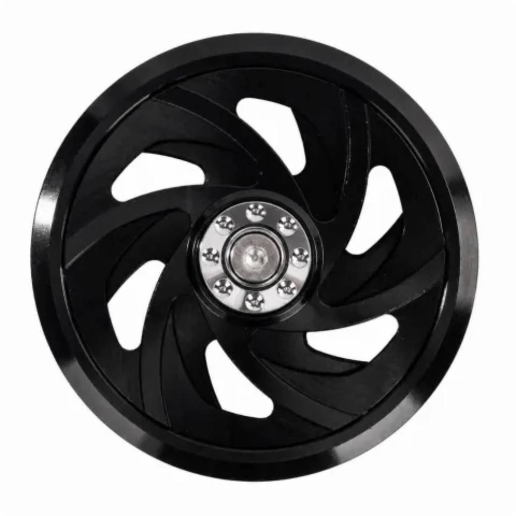 Guarding Motorcycle Fan Cover | Openwork Spiral Cutouts, Lightweight Aluminum Alloy, Cooling