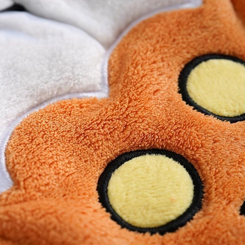 1/5 Pcs Halloween Hand Towels Ultra Absorbent Coral Fleece Pumpkin Ghost Pirate Towel With Hanging Loop For Household & Kitchen