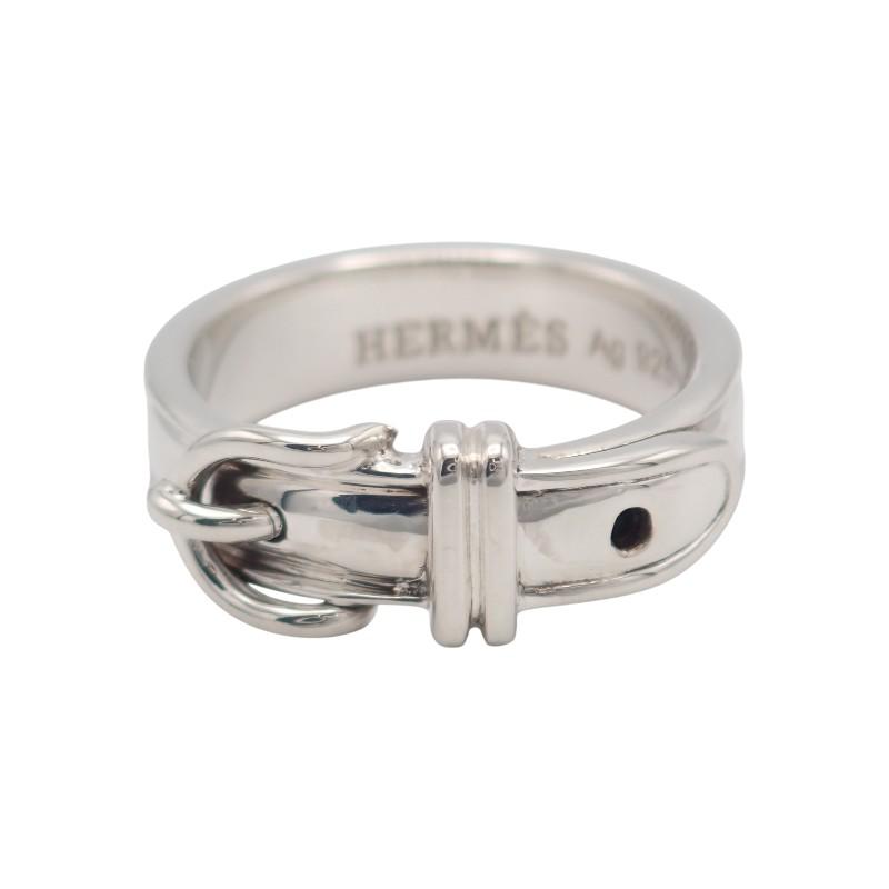 HERMES  #10(JP Size) 50  Ring Silver925 Women