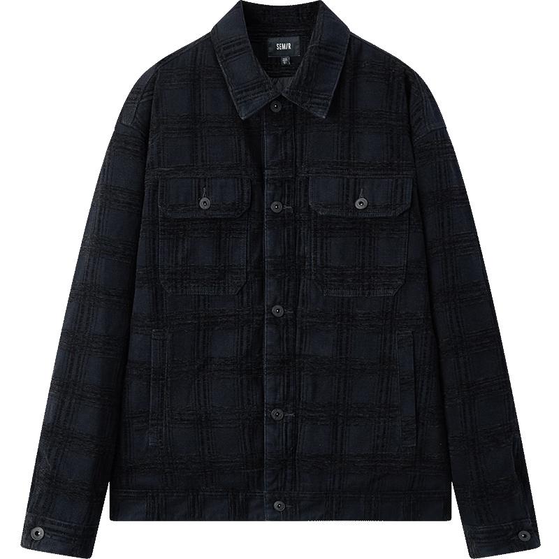 

Semir Men s Retro Loose Fit Multi-Pocket Denim Jacket S