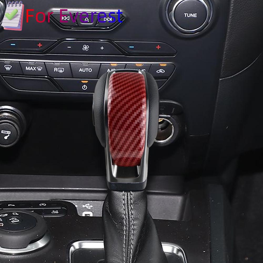 Carbon Fiber Color Interior Gear Shift Knob Decorator Cover for Ford Ranger Raptor Everest Endeavour 2019 2020 2026
