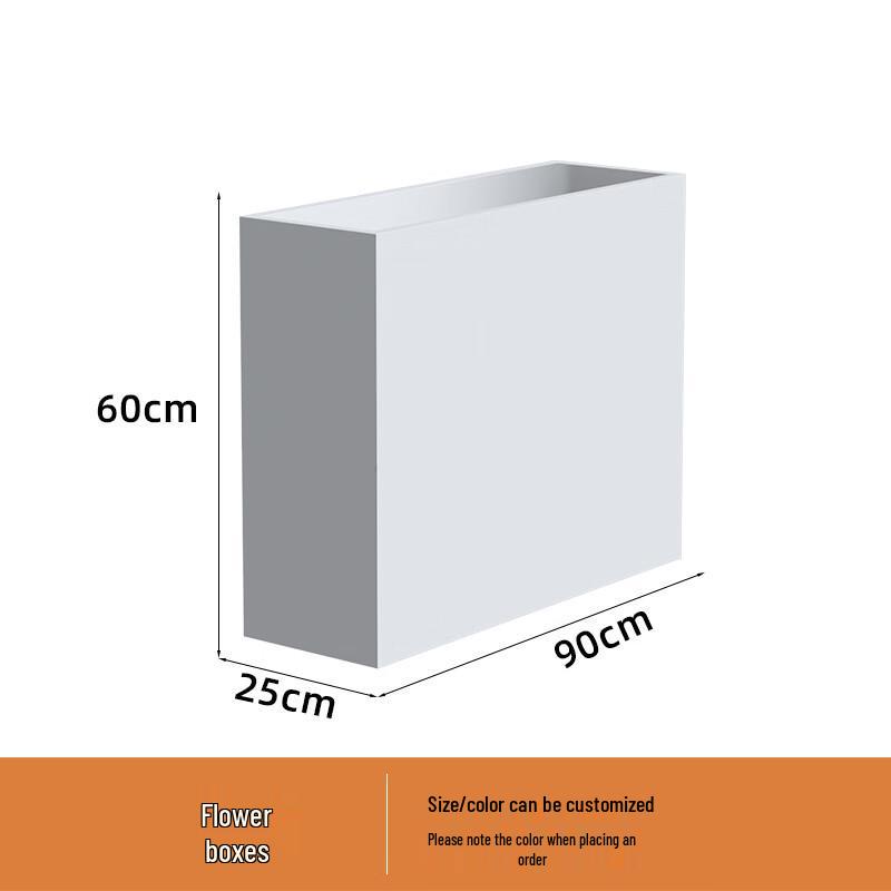 Rectangular Metal Movable Planter Box