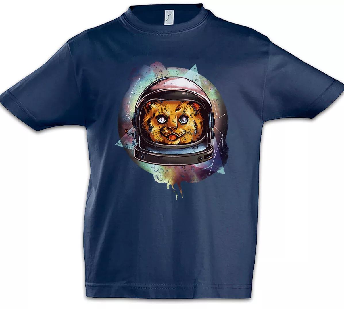Space Cat I Kids Boys T-Shirt Astronaut Cat Cats Space Love Cats- 100