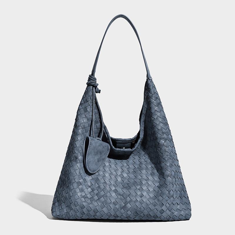Handmade woven bag commuter high sense versatile tote bag shoulder messenger women's bag