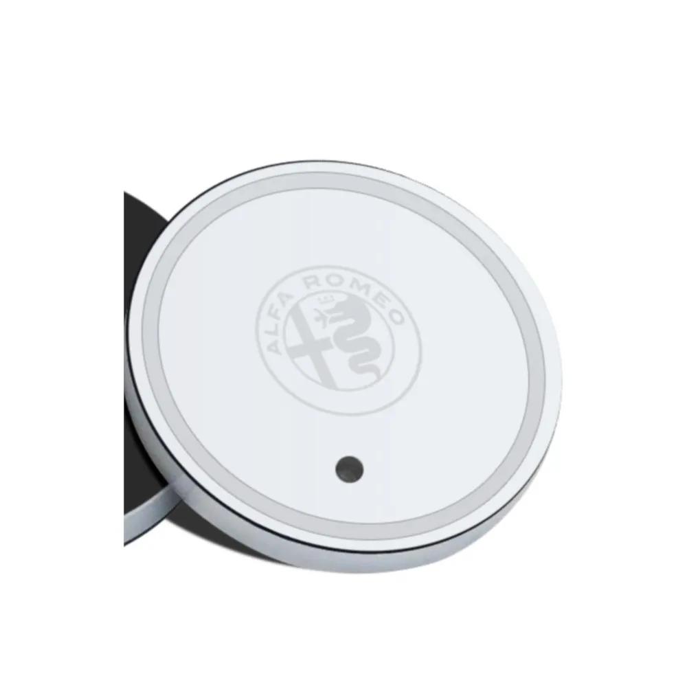 

Car Stickers For Alfa Romeo 1/2pcs Led Luminous Car Water Cup Coaster 7 Colorful USB Charging Light For Alfa Romeo Stelvio Giuli