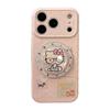 Collage Wind Cartoon Magnetic Suction Bracket Iphone17pm Mobile Phone Case Apple 16 for 13 Glitter Cat 11 Soft 15