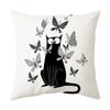 Sofa Chair Bed Living Room Decorative Pillowcase Fashion Cartoon Cute Cat Pillowcase