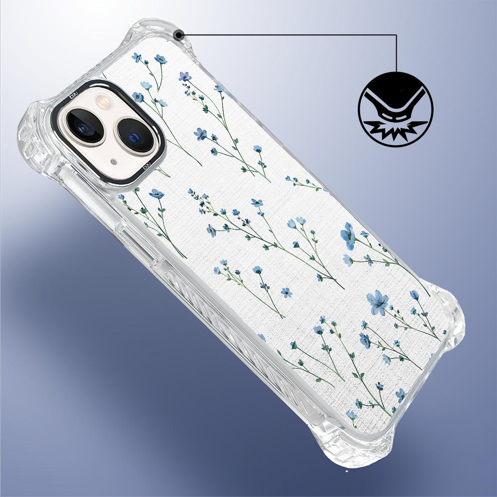 Etui Iphone 13 Ibizu Dropguard Ultra Z Magsafe, Pastel Bloom, Niebieski Sen