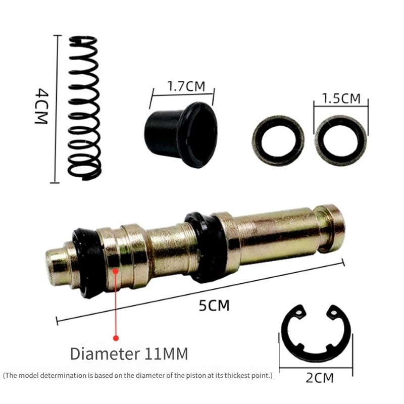 Motorcycle Hydraulic Disc Brake Pump Repair Kit 11Mm Master Cylinder Piston Rings Clutch Brake Pump Piston Repair Kit