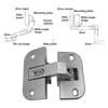 Heavy Duty Cabinet Hinges Zinc Alloy Adjustable Mechanism Stainless Steel Hinges Load-Bearing Standard Size