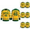 Unisex V Neck Printed Long Sleeve Hockey Jersey Lightweight Breathable Athletic Shirt for Sports and Casual Wear